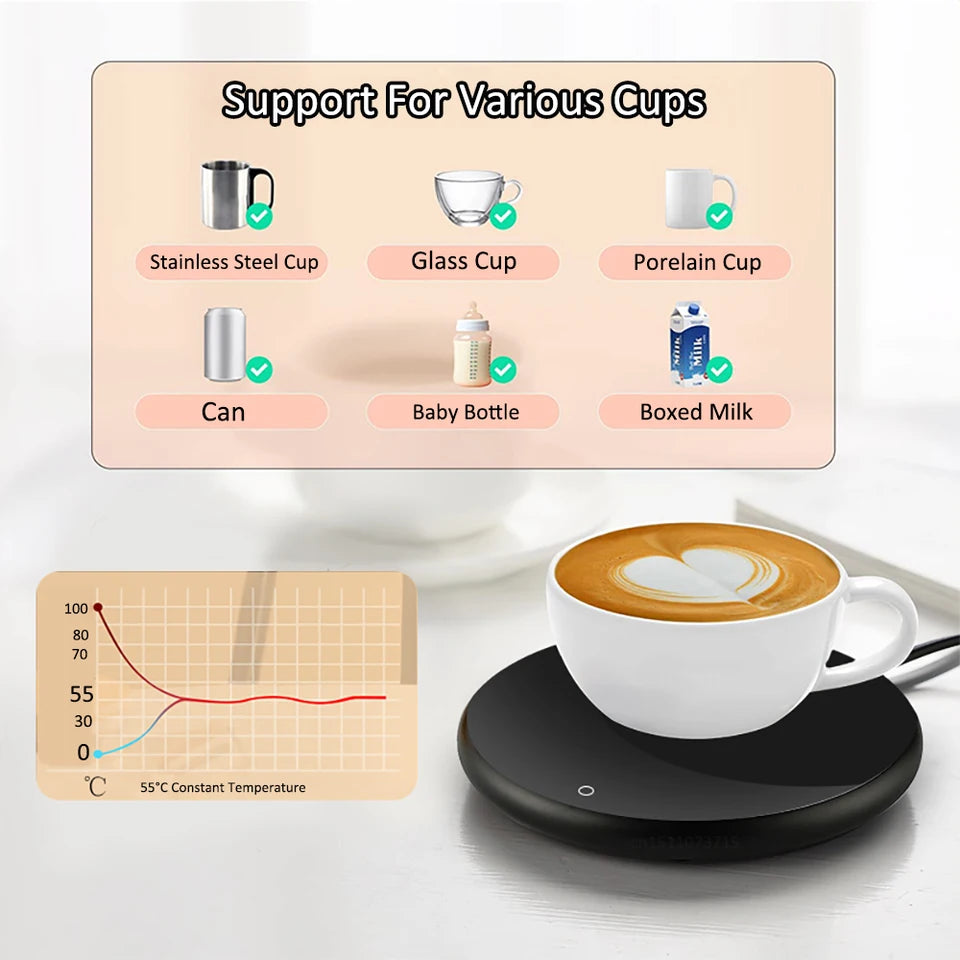 Mug Warmer USB Cup Thermostatic Coffee Cup Heater